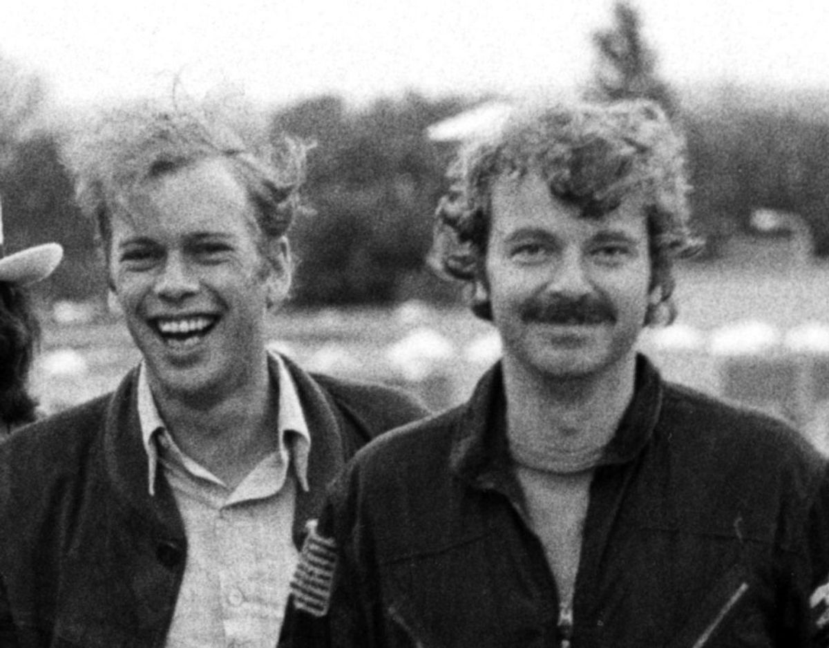 Bosse Hall Christensen og Michael Bundesen i 1979. Foto: Scanpix