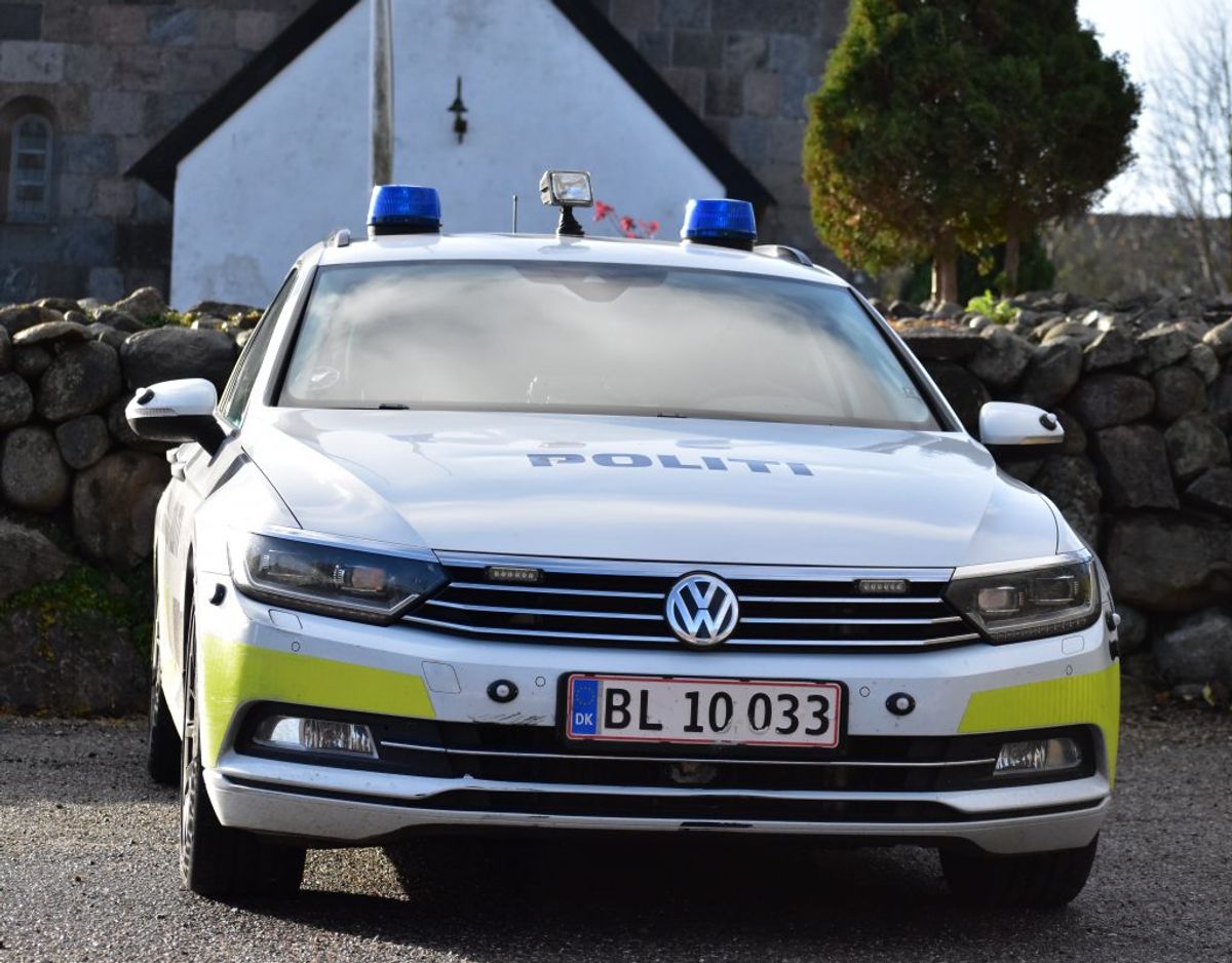 Manden blev anholdt uden dramatik. Foto: Øxenholt Foto.