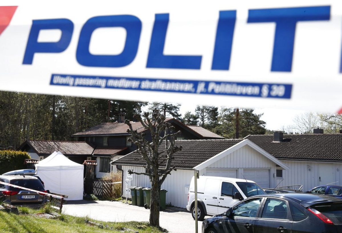 Politiet leder efter spor. Foto: Terje Pedersen / NTB scanpix