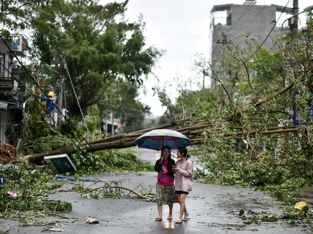Mindst 13 er omkommet i naturkatastrofe i Vietnam. KLIK VIDERE FOR FLERE BILLEDER FRA STEDET.
(Photo by MANAN VATSYAYANA / AFP)
