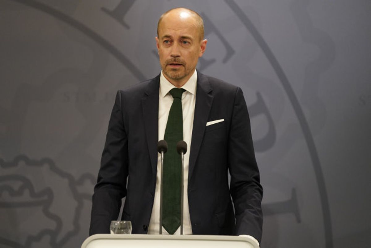 Der var fredag indkaldt til pressemøde om coronasituationen i Danmark. Her deltog blandt andet sundhedsminister Magnus Heunicke (S). Foto: Mads Claus Rasmussen/Scanpix