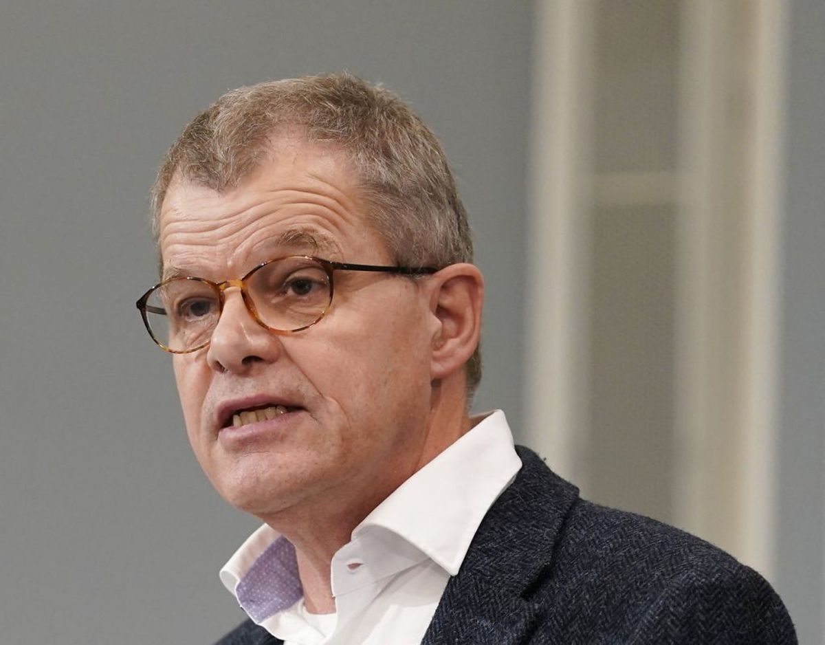 Kåre Mølbak deltog i aftenens pressemøde. Foto: Scanpix.