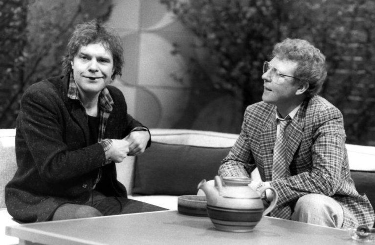 Kim Larsen, sanger, optræder i programmet “Lørdagshjørnet” i 1985