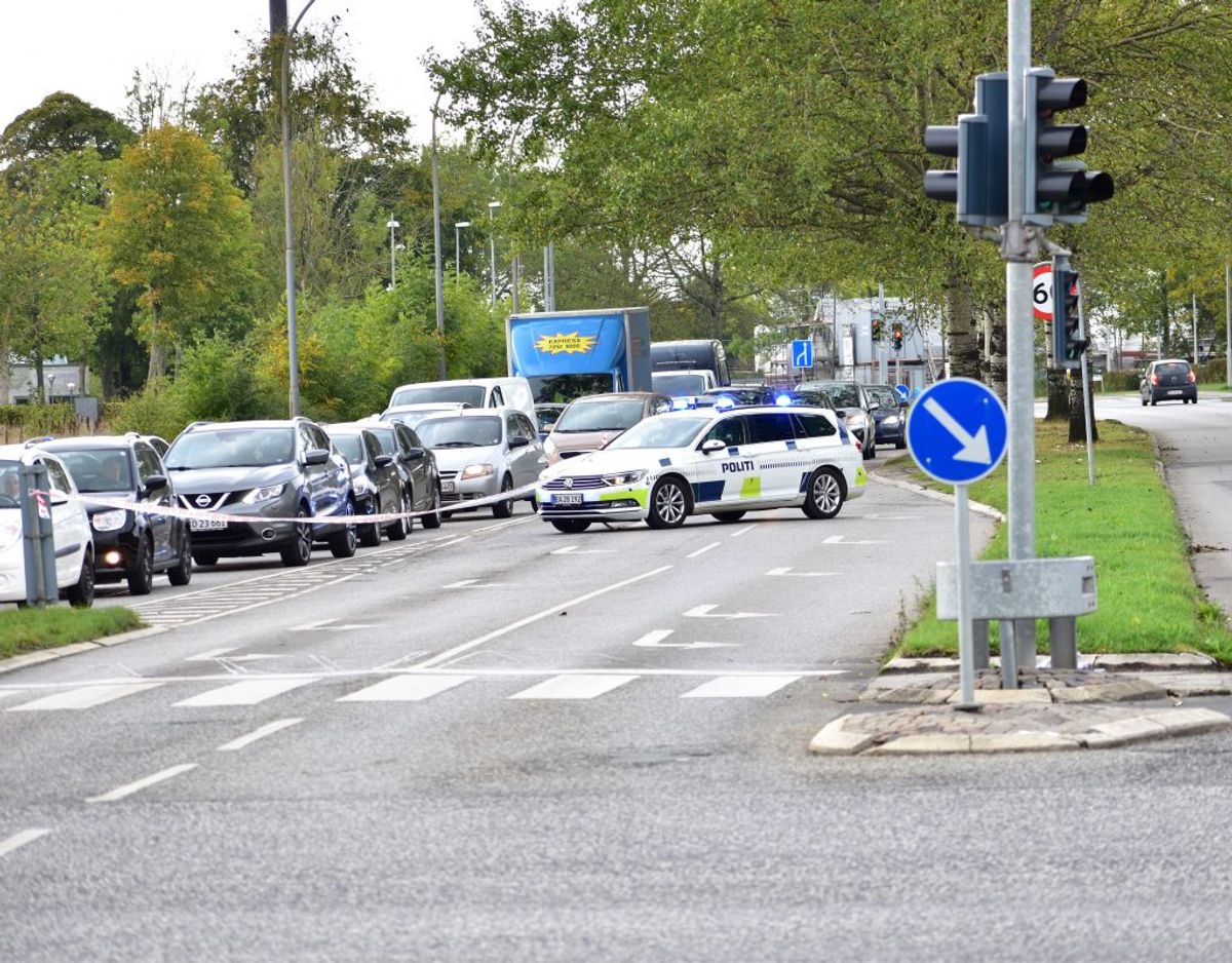 Ulykken skete tirsdag eftermiddag. Foto: Øxenholt Foto.