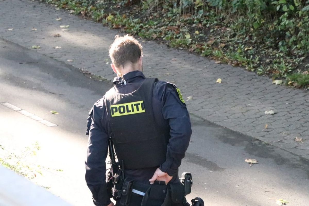 Politiaktion i Ballerup. Klik for flere billeder. Foto: Presse-fotos.dk