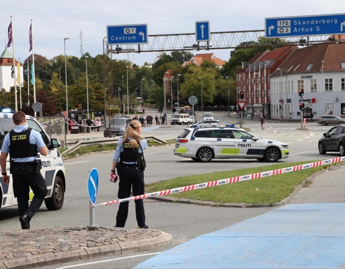 Episoden på VIby Torv vurderes at have antændt en sprængfarlig bandekonflikt. Foto: Øxenholt Foto