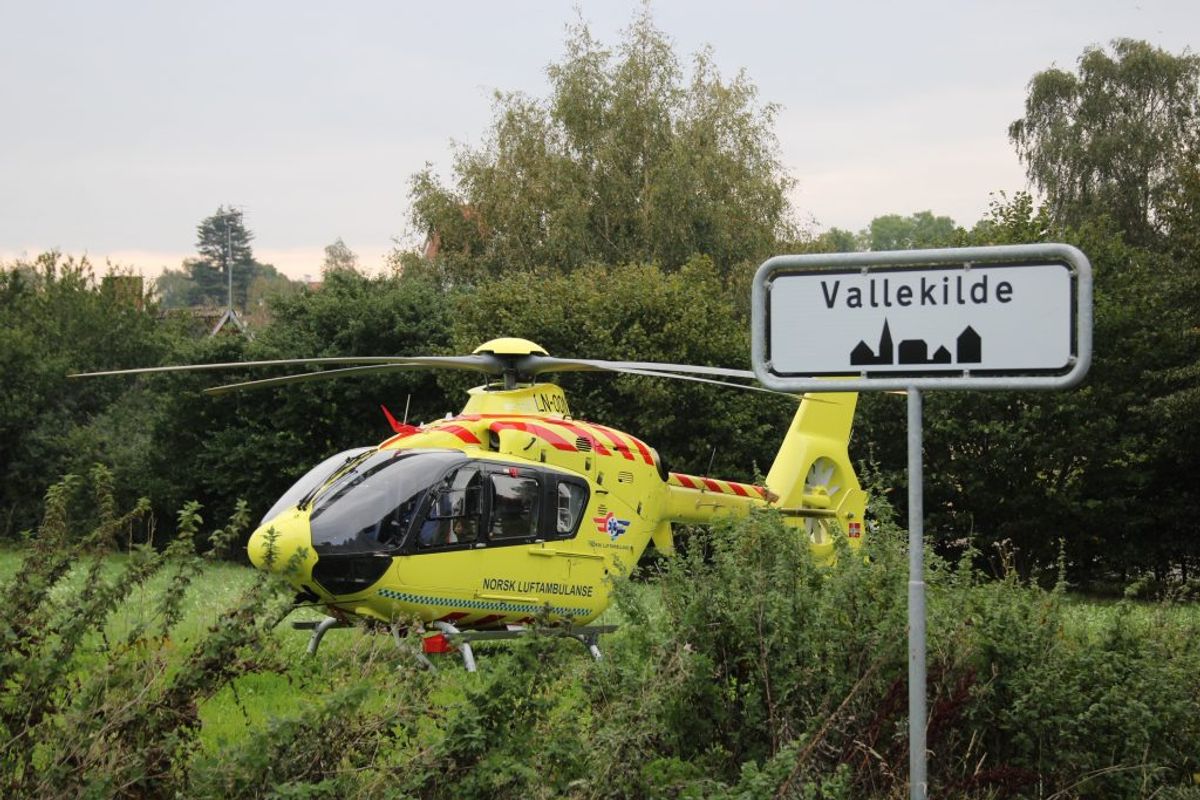En 31-årig mand er onsdag blevet alvorligt kvæstet i en soloulykke. KLIK for flere billeder. Foto: Presse-fotos.dk.