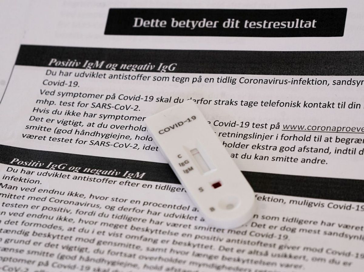 Herefter taster man oplysningerne ind i tilsendte papirer.
(Foto: Liselotte Sabroe/Scanpix 2020)
