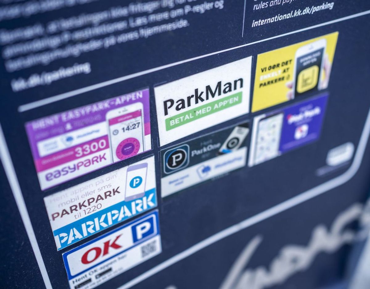 Parkeringstjenesten ParkPark, der blandt andet servicerer parkerende i København møder voldsom kritik. Foto: Scanpix