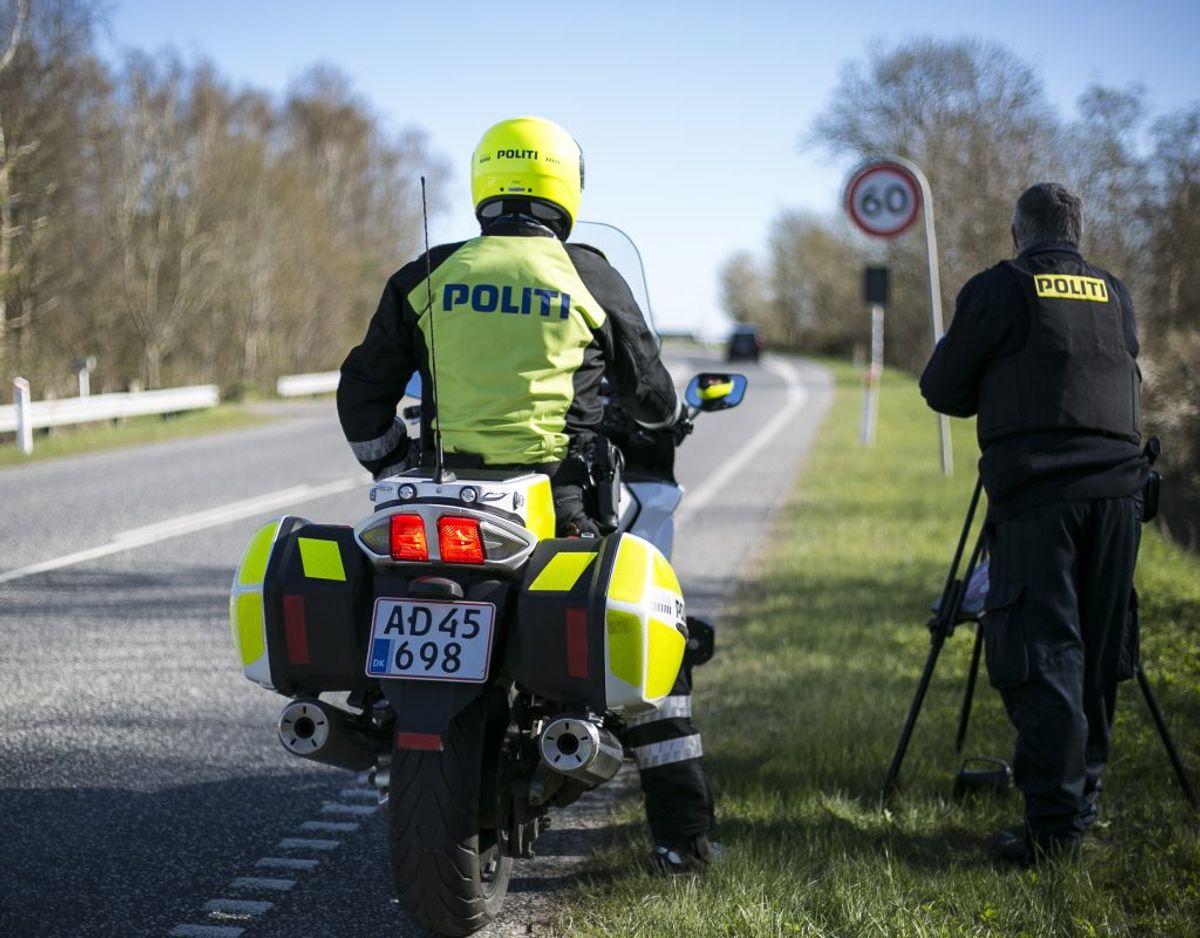 Fra mandag og en uge frem sætter politiet fokus på hastighedsovertrædselser. Foto: Rådet for Sikker Trafik.