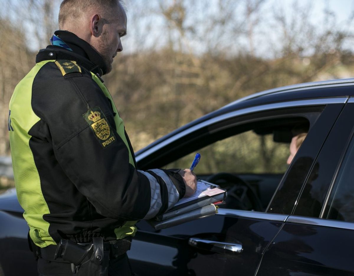 Selv små overtrædelser bliver noteret. Foto: Rådet for Sikker Trafik.