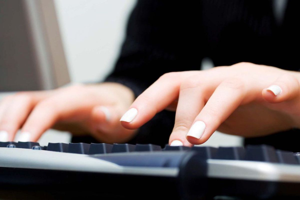 Tastaturet på computeren. Arkivfoto.