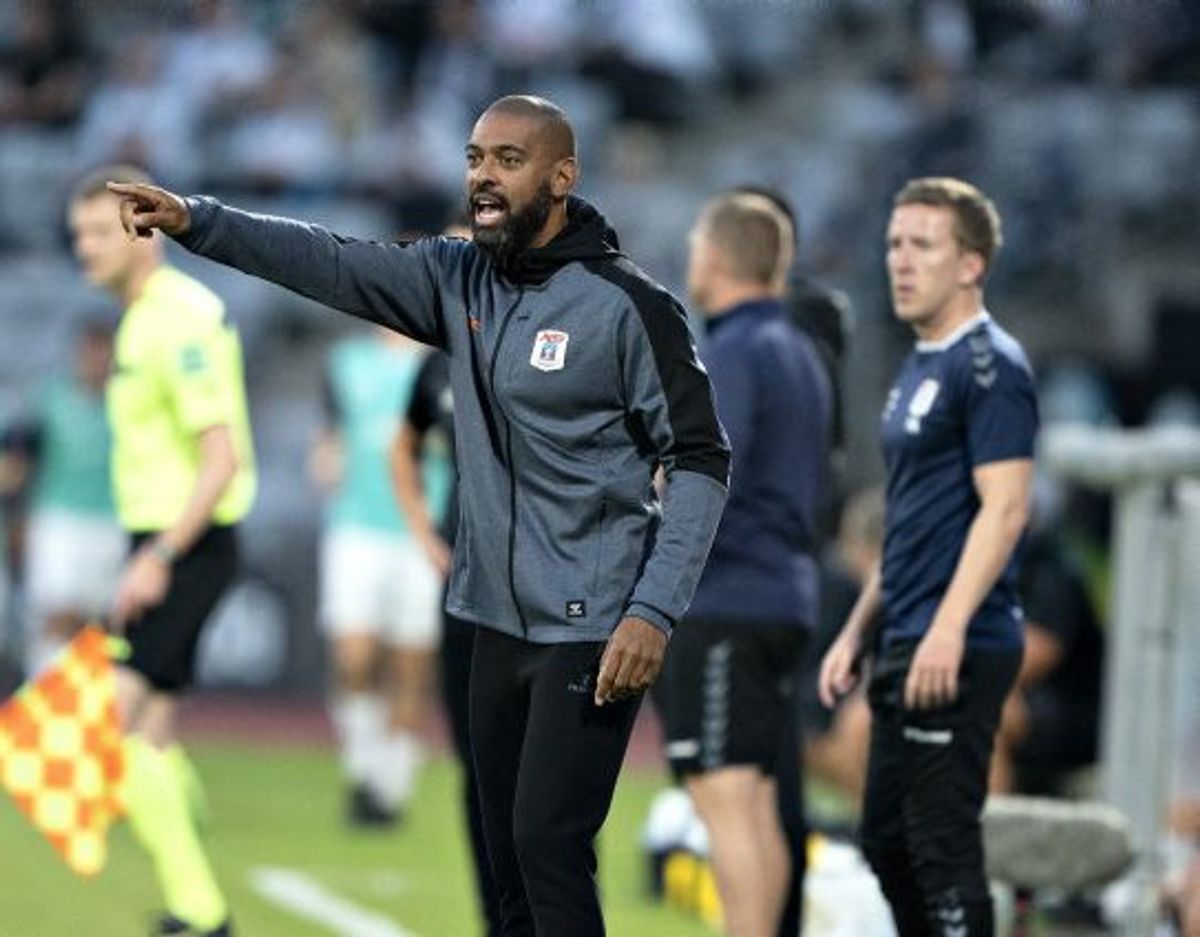 AGF-træner David Nielsen måtte se sit hold tabe 0-3 ude mod NS Mura i anden kvalifikationsrunde til Europa League. (Arkivfoto) Foto: Henning Bagger/Scanpix