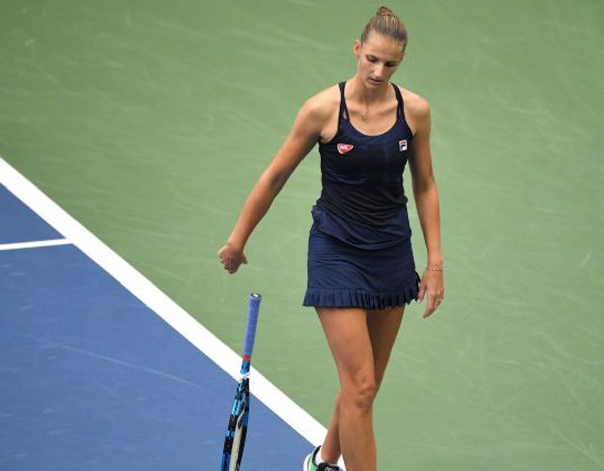 Plísková var langtfra tilfreds med spillet mod franske Caroline Garcia. Foto: Danielle Parhizkaran/Scanpix
