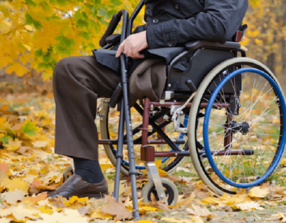 Også personer med handicap er i risikogruppen. Foto: Colourbox.