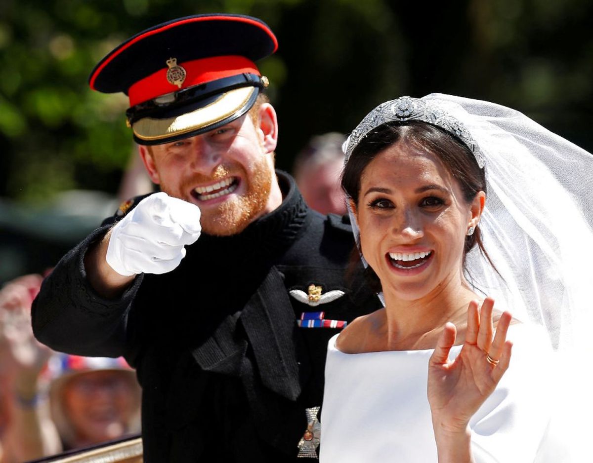 Meghan og Harra gav hinaden deres ja den 19. maj 2018 ved en strslået ceremoni i St George’s Chapel på Windsor Castle. Foto: Scanpix/REUTERS/Damir Sagolj TPX