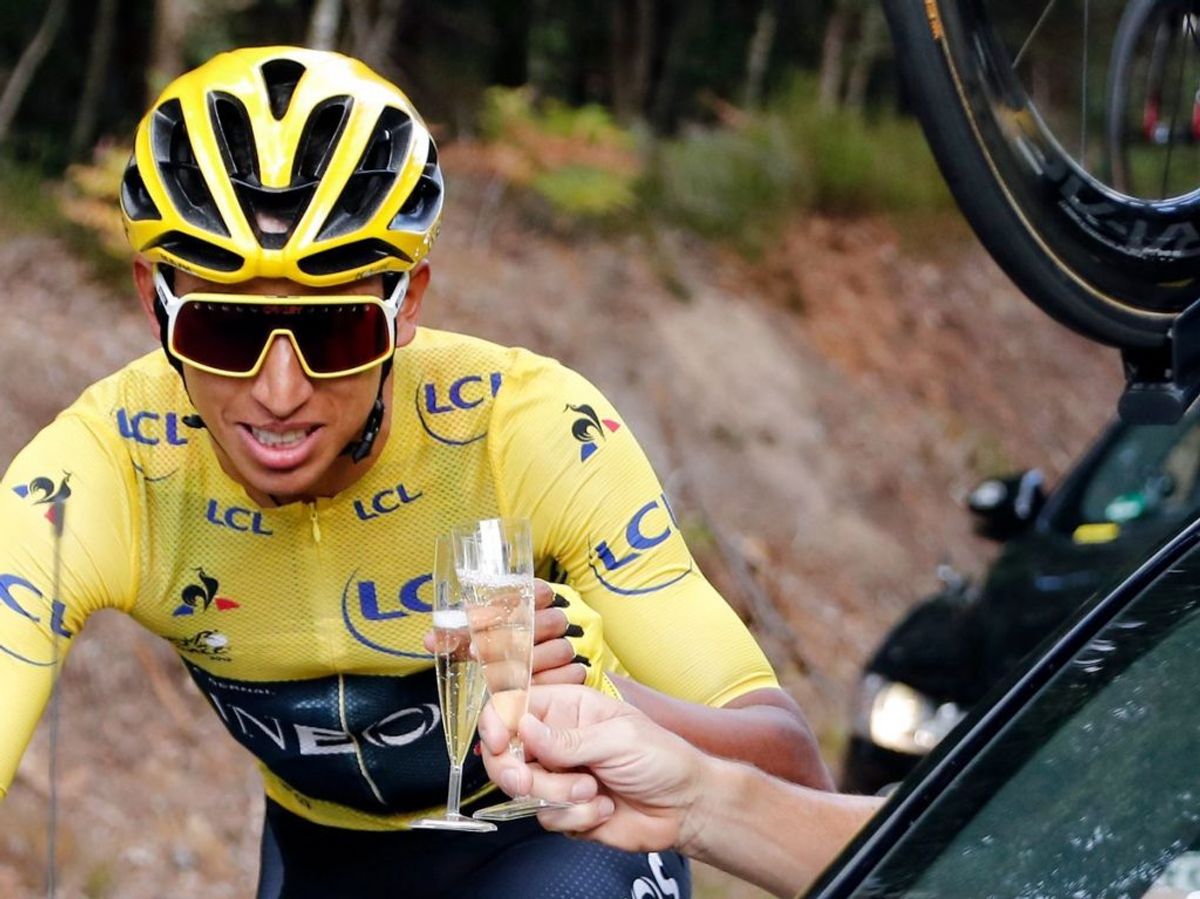Det bliver først i 2022 at vi kommer til at se Egan Bernal og de andre cykelstjerner til Tour de France i Danmark. Arkivfoto: Scanpix.