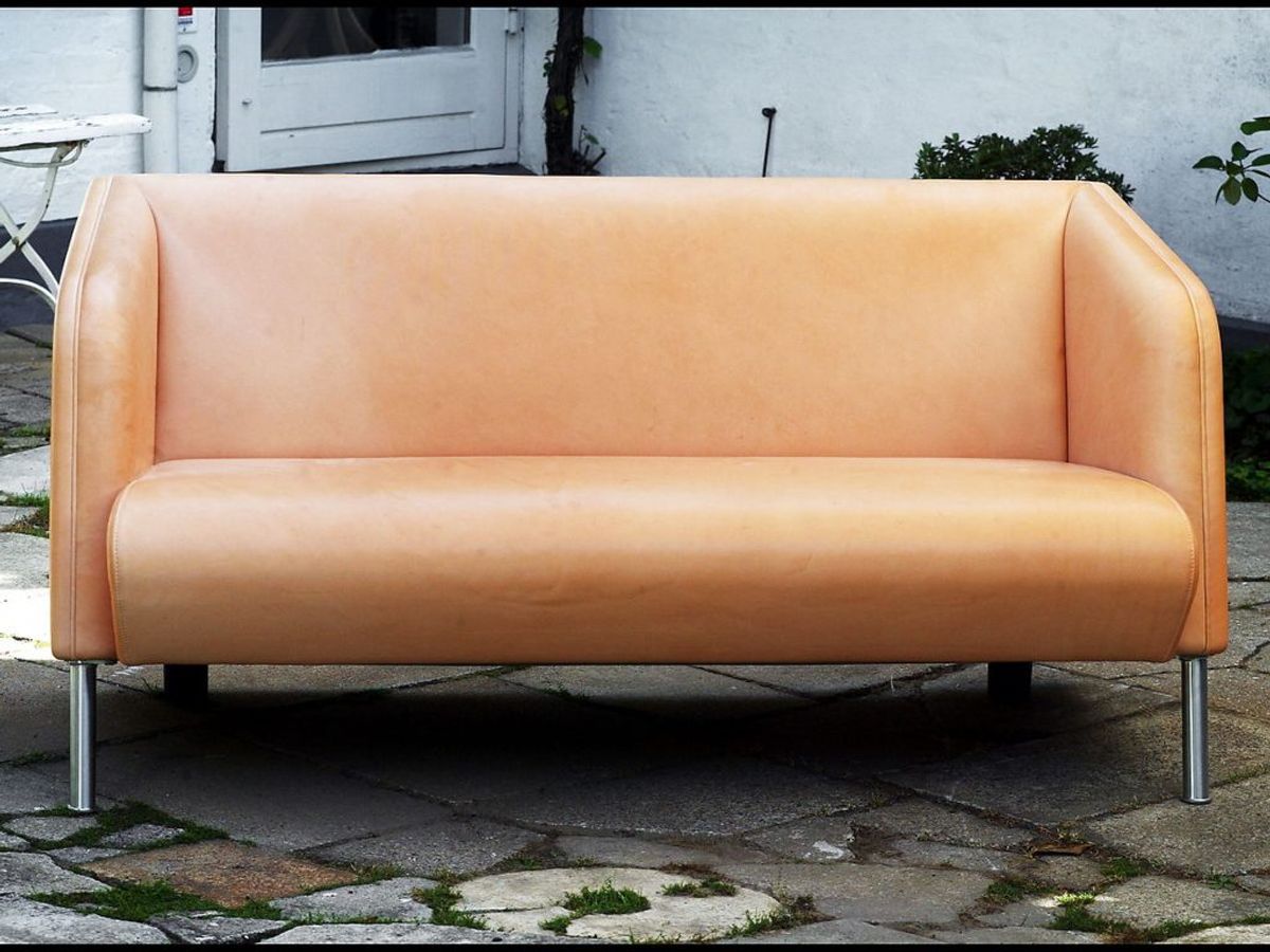 En lædersofa kan blive slidt, hvis du skrubber for meget med klude og andet. Ofte kan du sagtens vente med at tørre den over.
Kilde: Reader’s Digest. Foto: Scanpix.