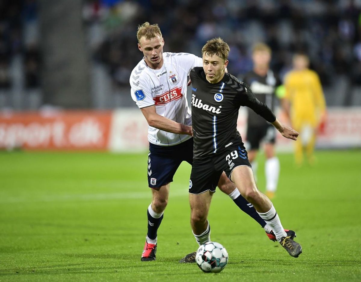 AGF vandt 2-1 i playoff-opgøret mod OB. Foto: Scanpix