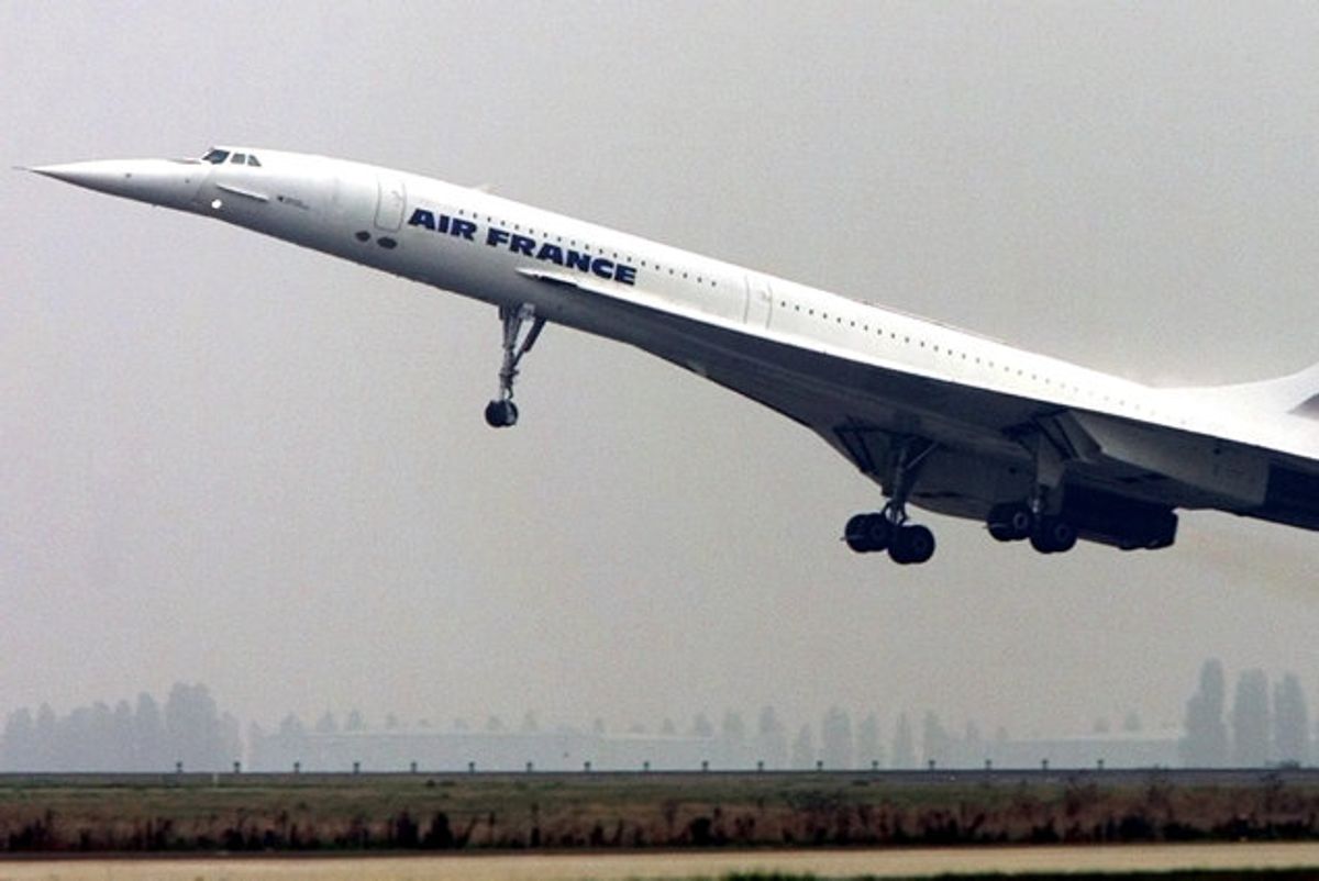 En Concorde ses her lette fra Charles de Gaulle-lufthavnen i Paris i 2001. Foto: Philippe Wojazer/Scanpix