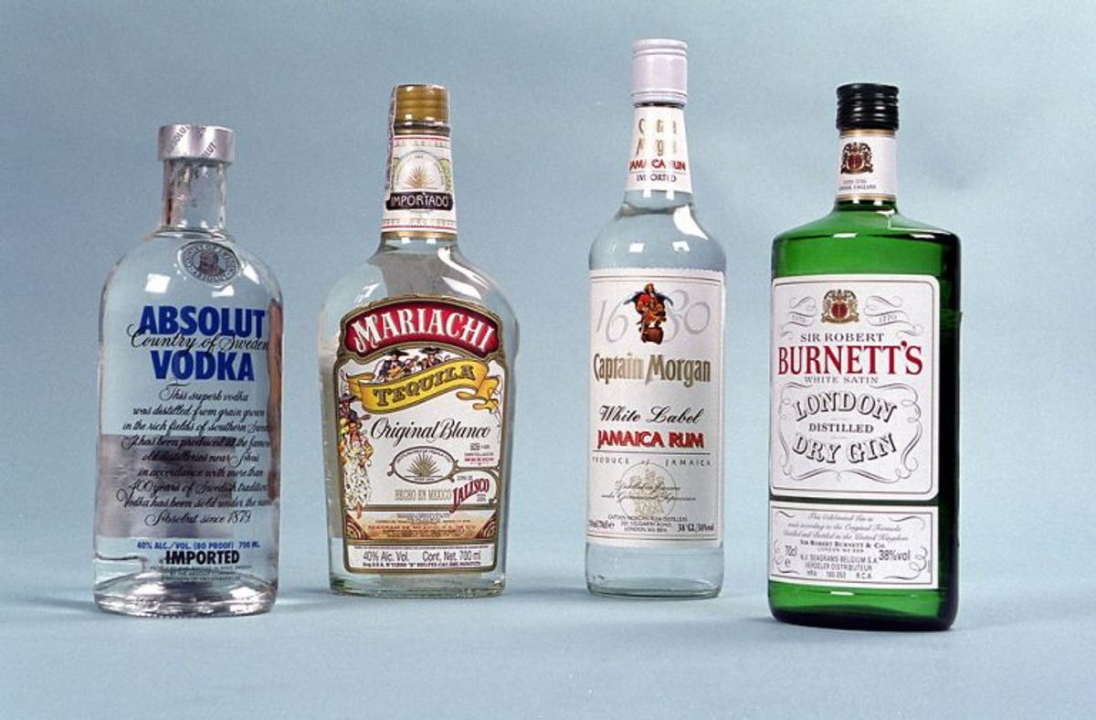 Spiritus (over 22 procent alkohol samt drikkevarer tilsat spiritus): 10 liter. Foto: Bjørn Kähler/Scanpix.