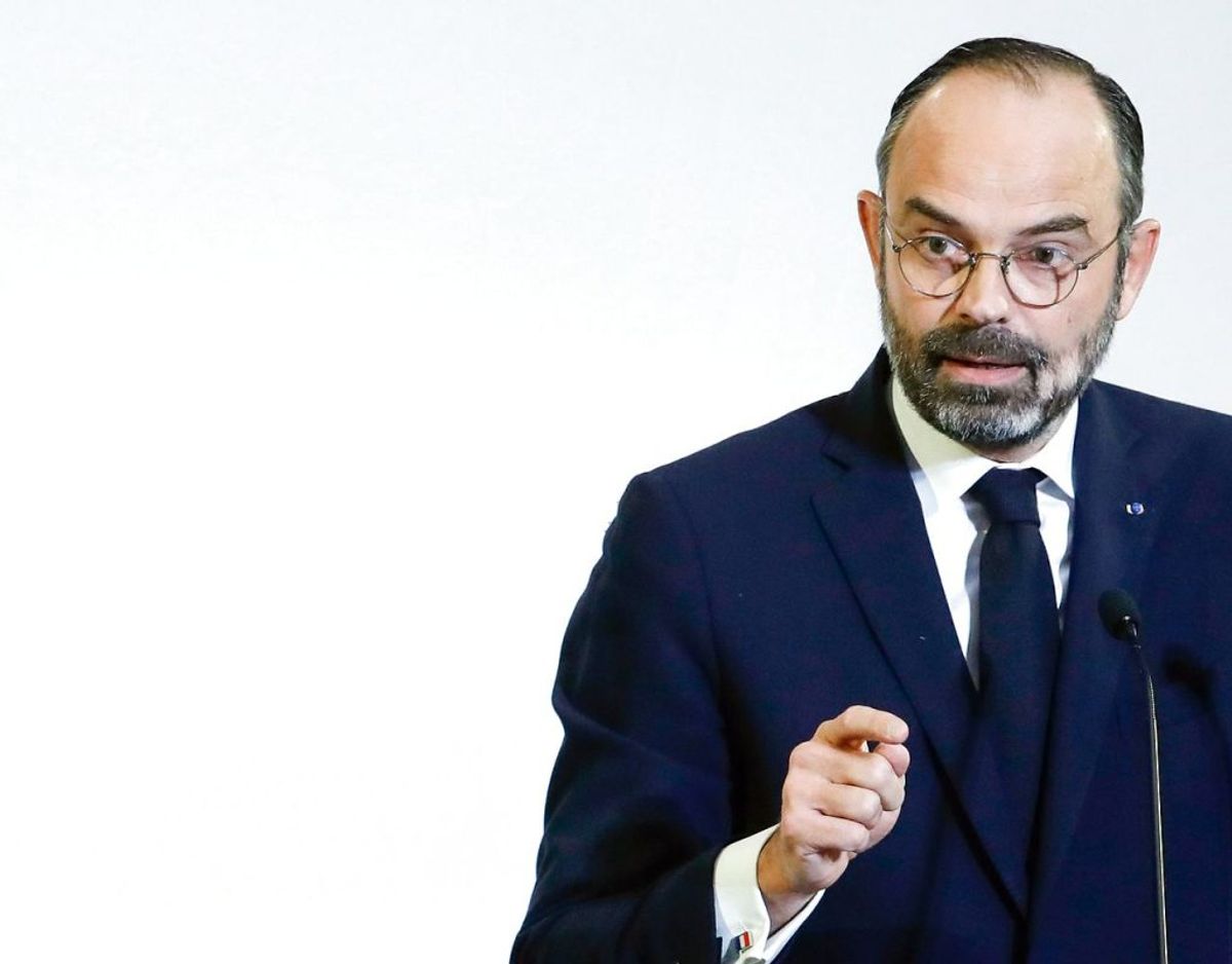 Frankrigs premierminister Edouard Philippe skal ære borgmester. Foto: Scanpix
