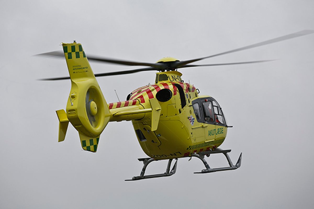 En helikopter er tilkaldt til ulykken. Arkivfoto: René Lind Gammelmark