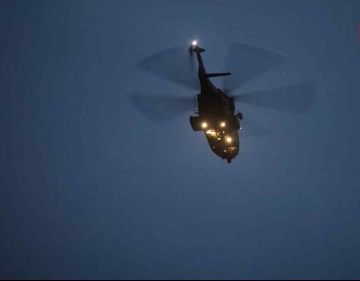 Ved tidligere eftersøgninger af den 73-årige er der gjort brug af helikopter, droner og politihunde. Foto: Local Eyes