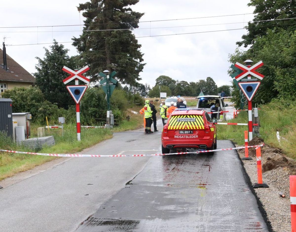 Den fatale ulykke indtraf lørdag. KLIK FOR FLERE BILLEDER DERFRA. Foto: Øxenholt Foto
