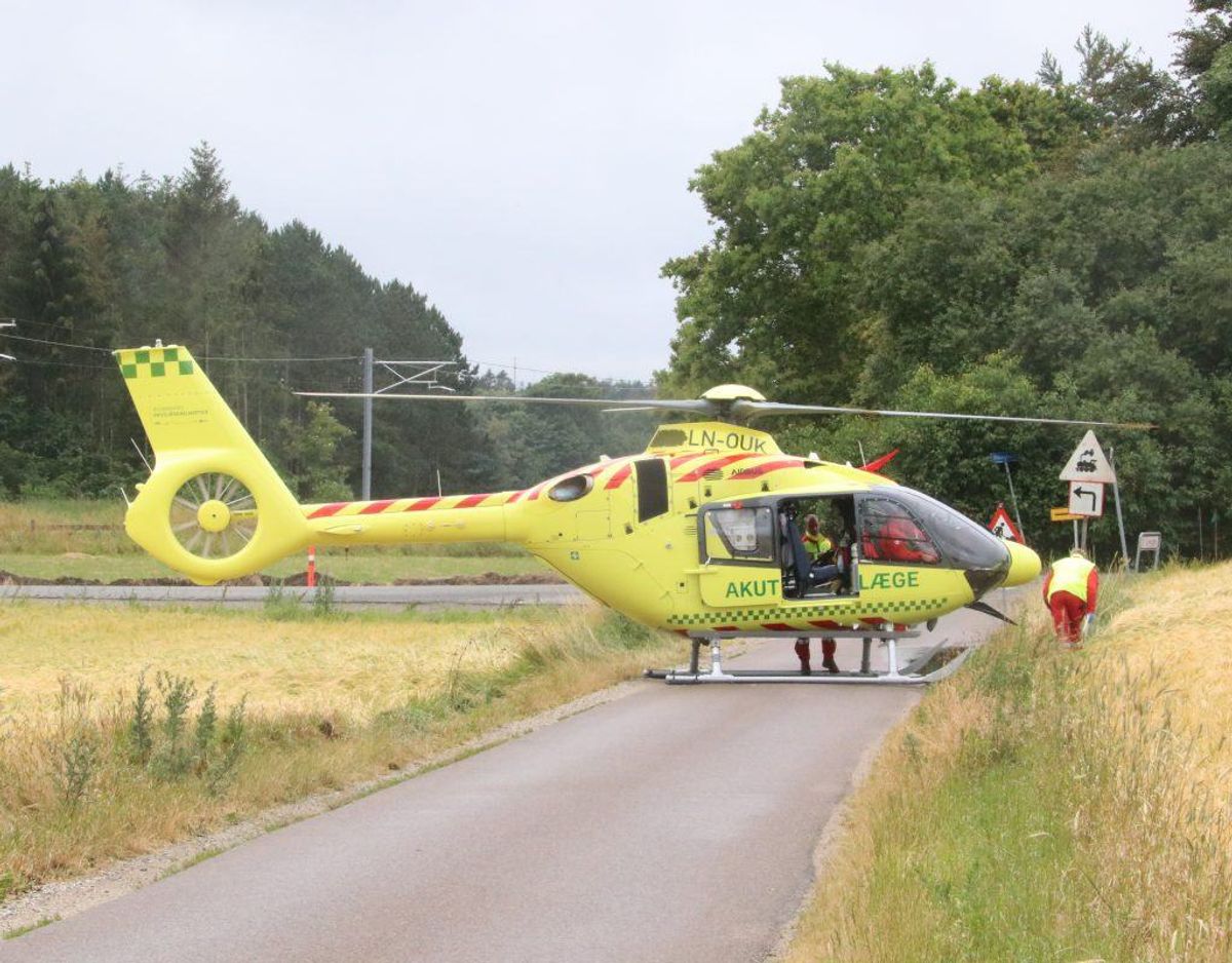 Den fatale ulykke indtraf lørdag. KLIK FOR FLERE BILLEDER DERFRA. Foto: Øxenholt Foto