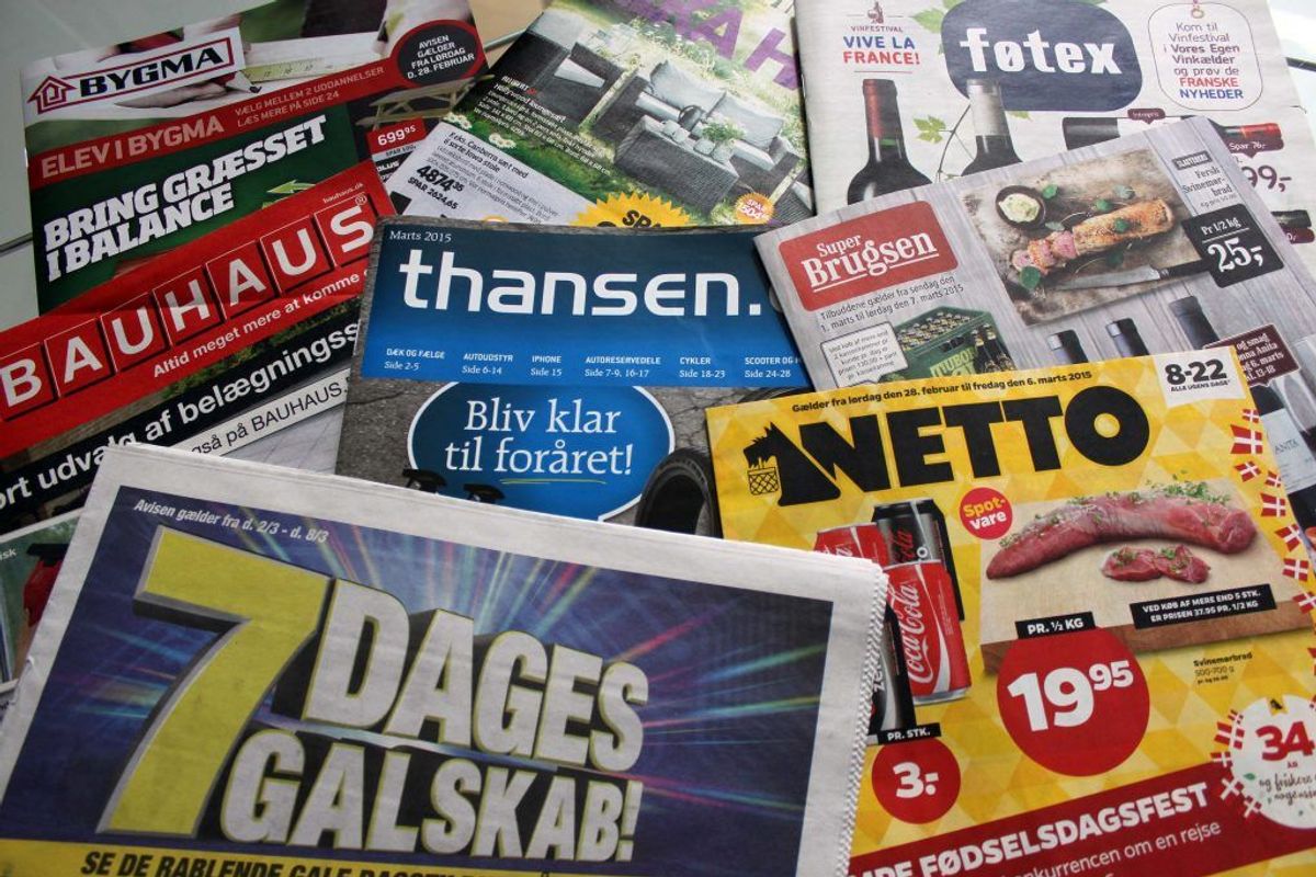 Få et “reklamer nej tak”- skilt, så du mindsker spild af papir til reklamerne. Kilde: Good Housekeeping. Arkivfoto.
