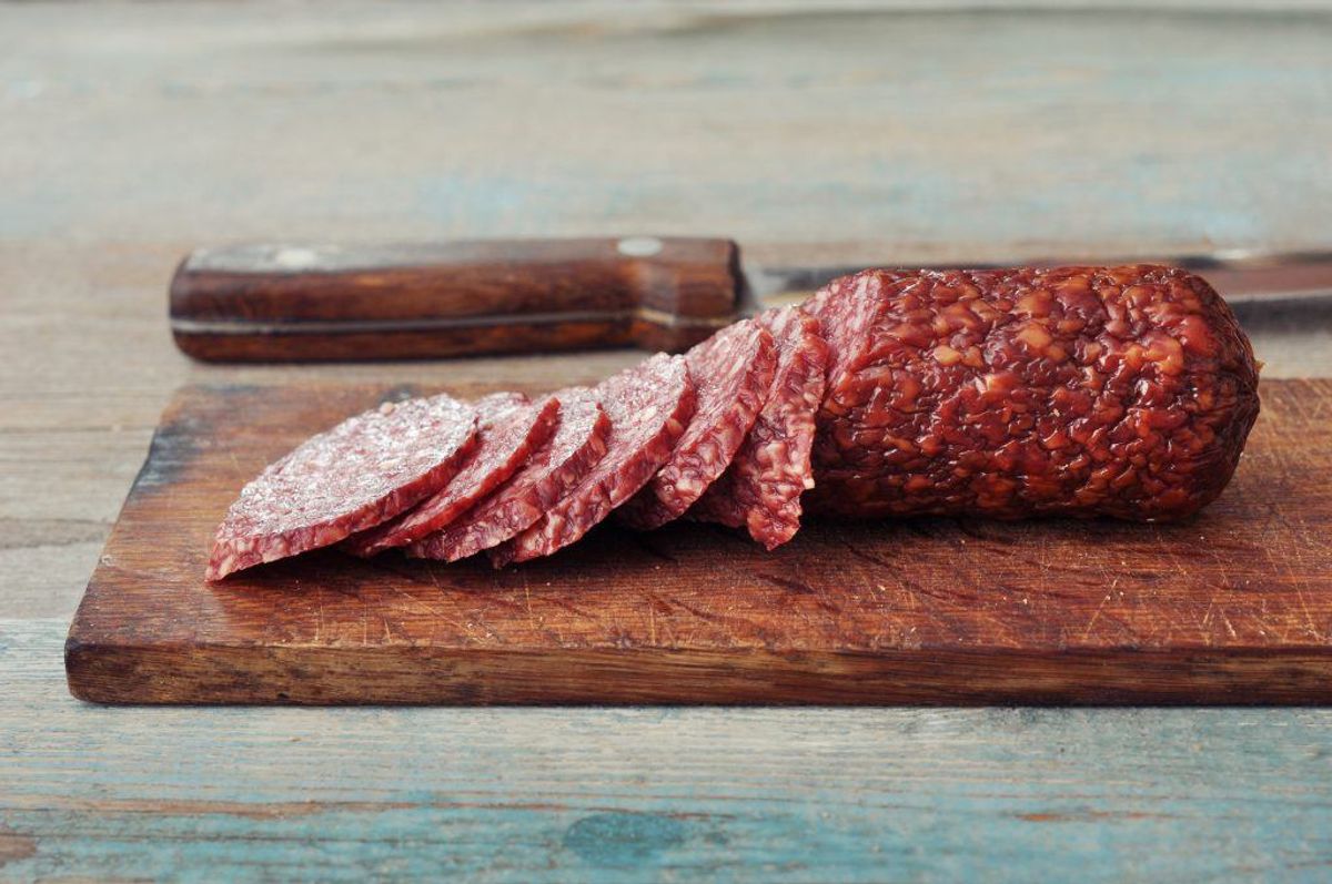 Spegepølse: 4,8 gram.