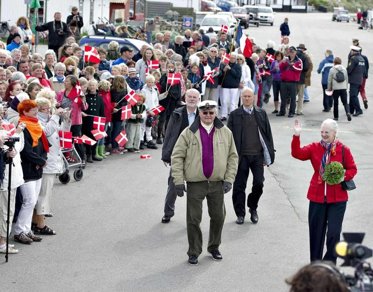 Senest Anholt fik besøg af regenten var i 2011, da hun og prins Henrik brugte en dag på øen i Kattegat. Foto: Henning Bagger/Ritzau Scanpix