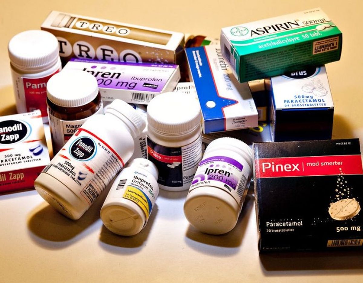 Der findes syv forskellige indholdsstoffer i den smertestillende medicin, man kan købe i håndkøb. KLIK IGENNEM GALLERIET, OG SE HVORDAN DE FORSKELLIGE STOFFER VIRKER, OG HVORNÅR DU SKAL VÆLGE DE FORSKELLIGE PRÆPARATER. Foto: Scanpix