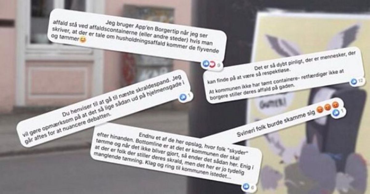 Facebook-gruppen “Øgadens beboere” er ofte samlingspunkt for diskussioner om skraldet. Foto: TV2 Østjylland.