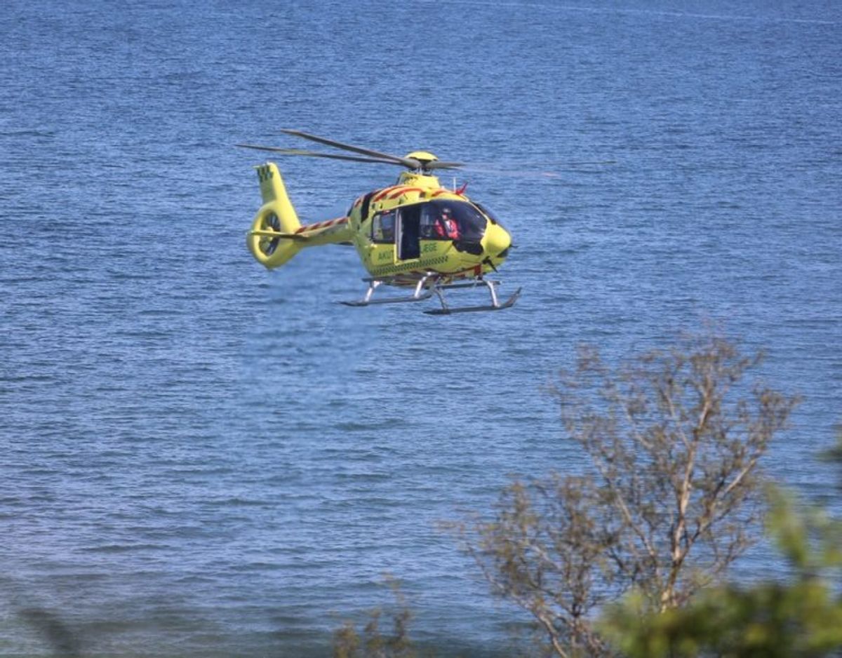 Anmeldelsen indløb klokken 15.38. KLIK FOR FLERE BILLEDER FRA STEDET. Foto: Presse-fotos.dk.