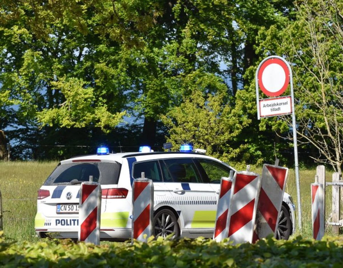 Politiet er på sagen. Foto: Presse-fotos.dk.
