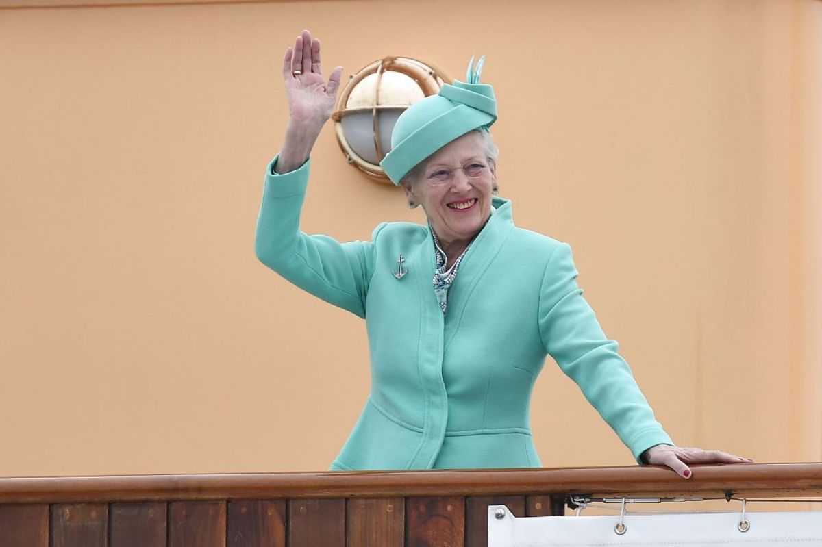 Dronning Margrethe på sommertogt med Kongeskibet Dannebrog i Nyborg Kommune i 2019. (Foto: Mads Claus Rasmussen/Scanpix 2019)