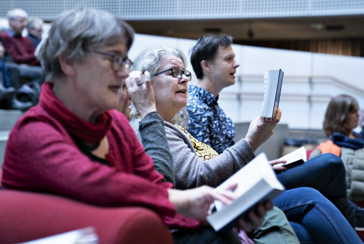 MELLEM SMITTERISIKO: Kunstneriske uddannelser som musikkonservatorier, kunstakademier og lignende. Smitterisikoen er dog høj, hvis der udføres fysisk aktivitet som eksempelvis sang.(Foto: Henning Bagger/Ritzau Scanpix)