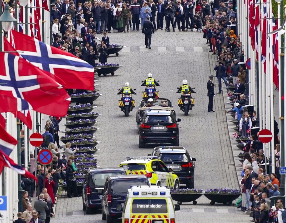 Den norske kongefamilie trodsede coronakrisen og fejrede den norske nationaldag den 17. maj 2020. Foto: Lise Åserud / NTB scanpix