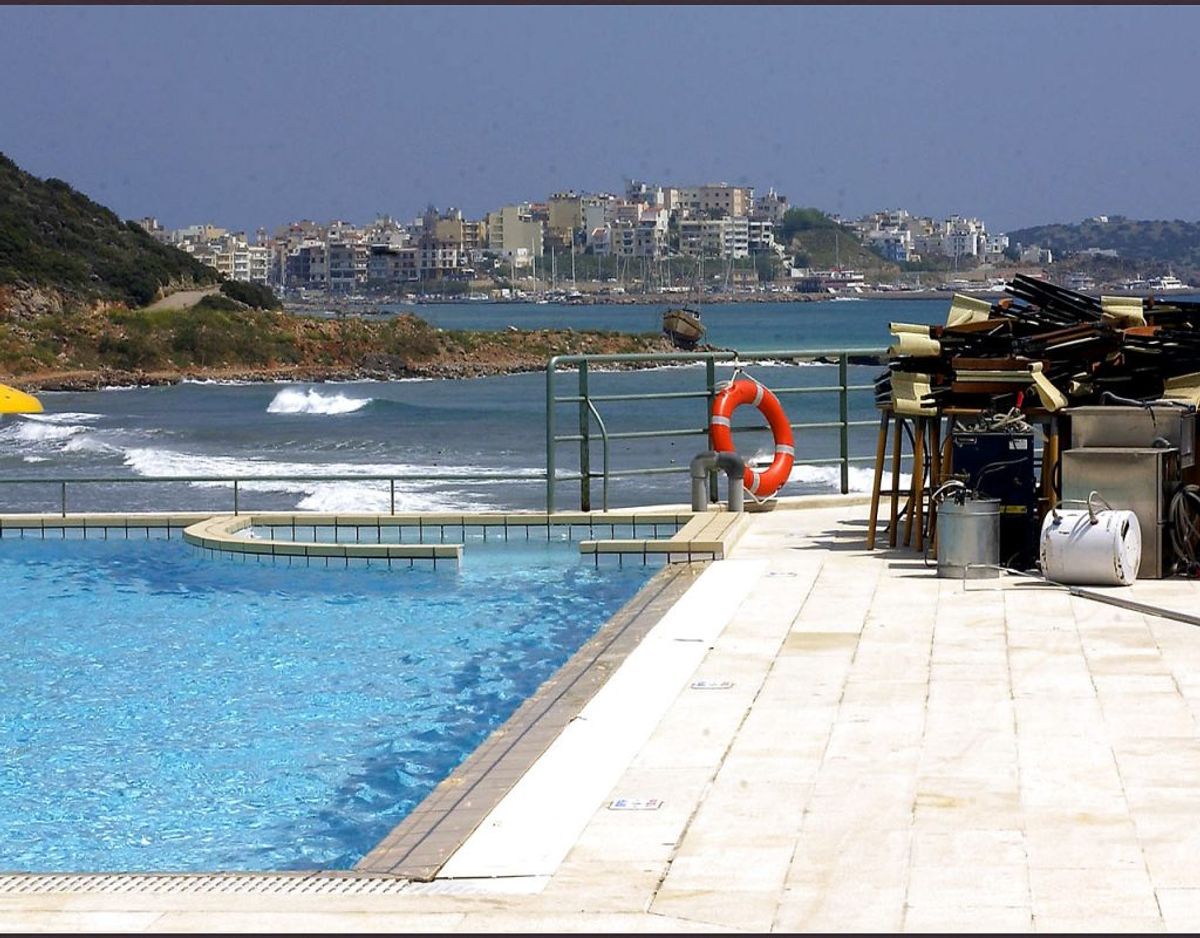 Hotellerne på Kreta ligger for tiden øde hen. Foto: Scanpix