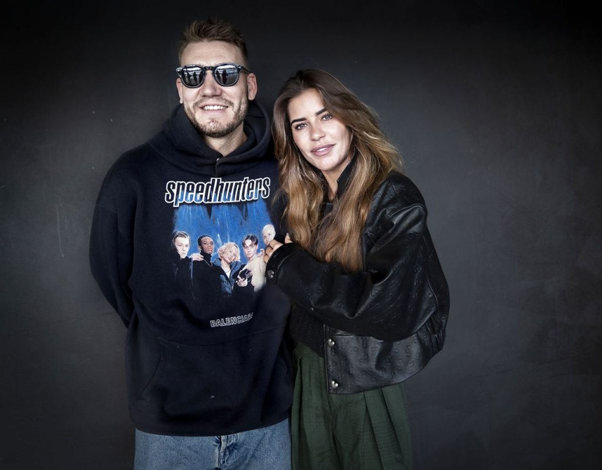 Nicklas Bendtner og kæresten Philine Roepstorff tænker at flytte i hus nord for København Foto: Liselotte Sabroe/Ritzau Scanpix