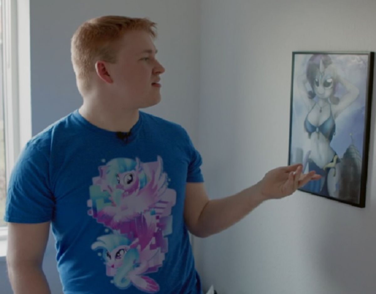 Martins søster er kunstner og har kreeret dette billede til ham. Foto: DBA Guide.