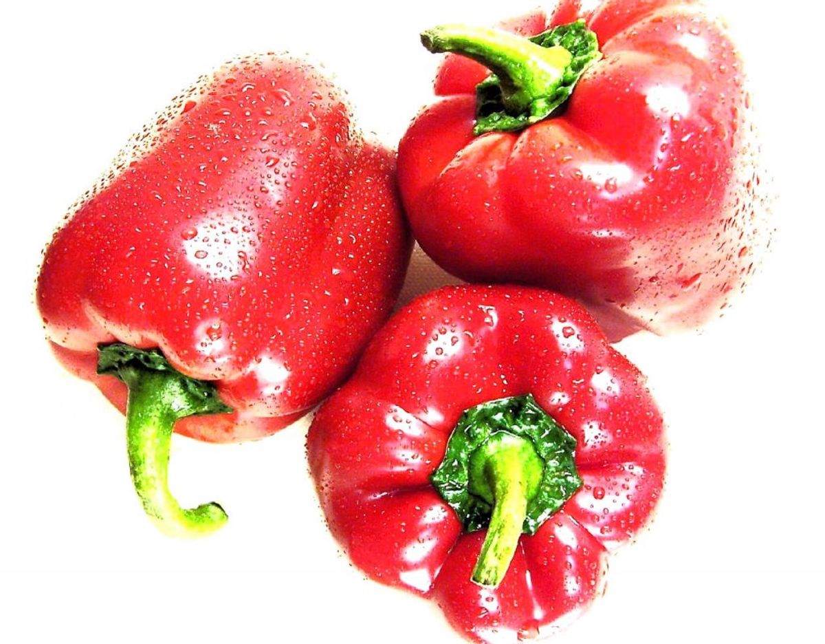 Men faktisk er rød peberfrugt den fødevare, der indeholder aller mest C-vitamin. Foto: Scanpix/ genre