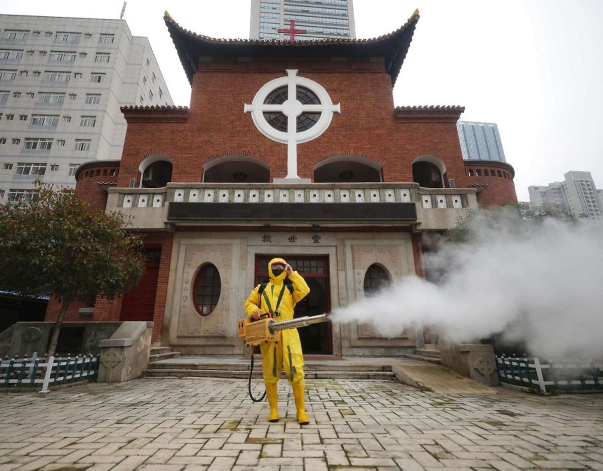 Alle rejser til Hubei-provinsen i Kina frarådes. Foto: STR / AFP / China OUT