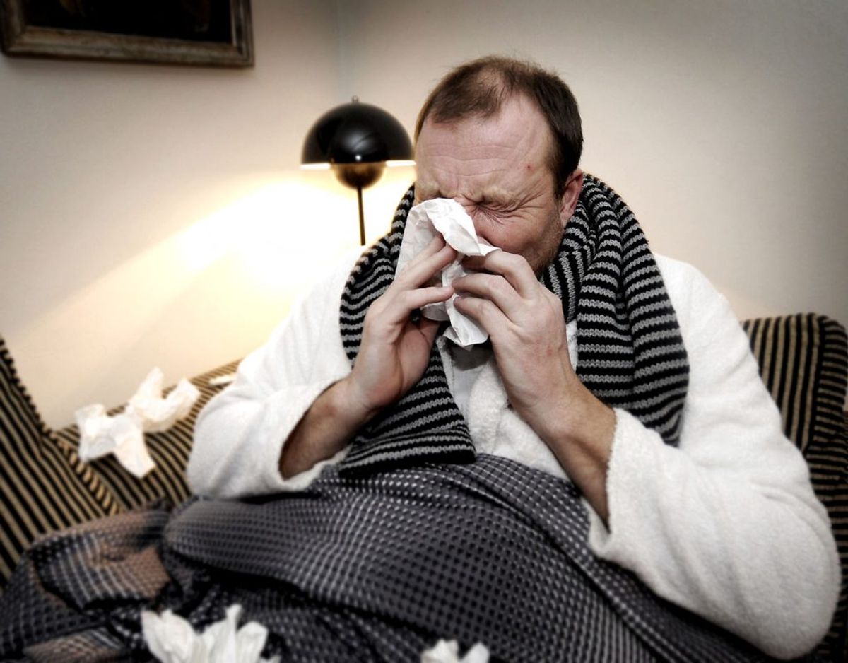 Hvis du har været i kontakt med syge, bør du vaske dine hænder. Foto: Scanpix/ modelfoto