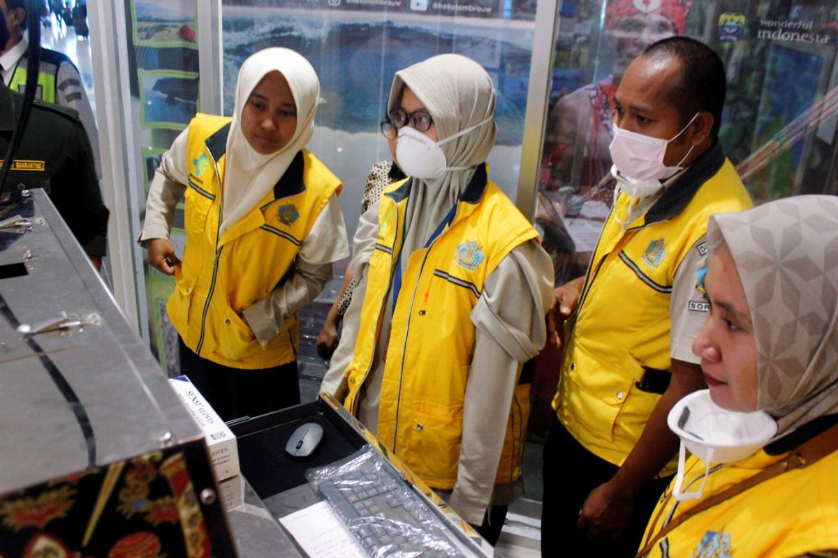 Her billeder fra Indonesien. Foto: Antara Foto/Olha Mulalinda/ Scanpix.