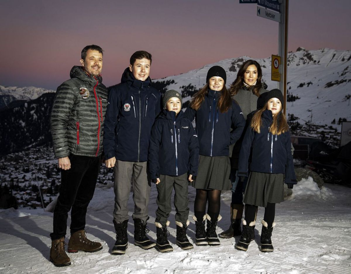 Kronprinsparrets børn starter i skole i Verbier. Foto: Ida Guldbæk Arentsen/Ritzau Scanpix