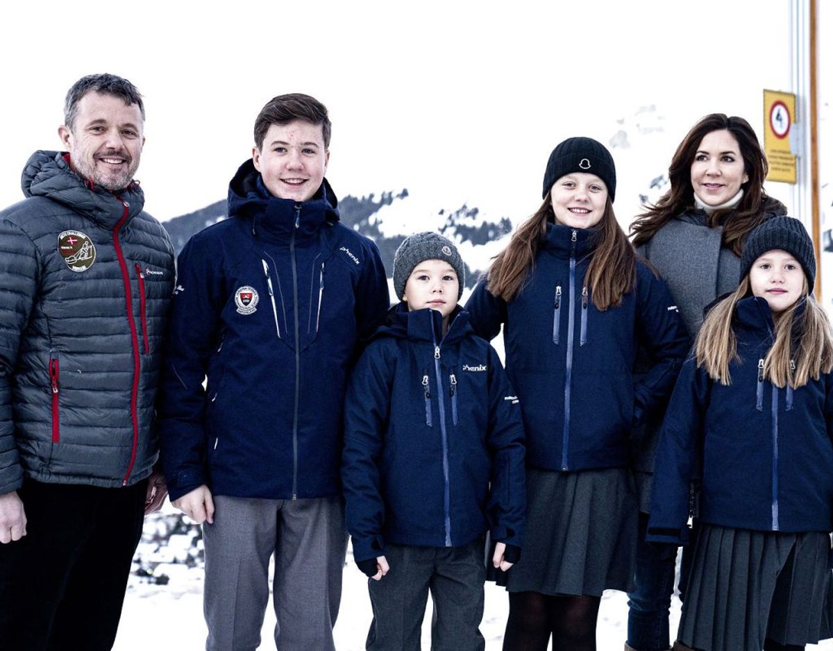 Kronprinsparrets børn starter i skole i Verbier. Foto: Ida Guldbæk Arentsen/Ritzau Scanpix
