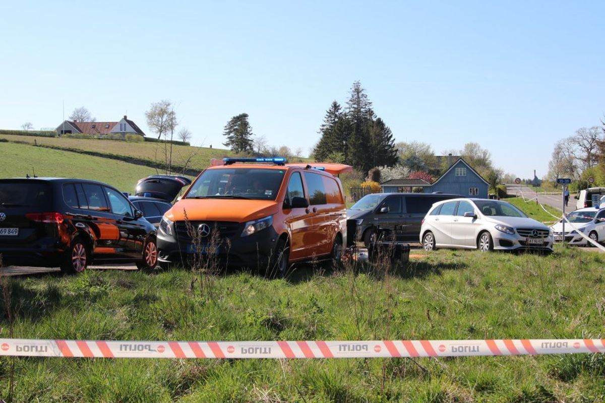 Kiehns hus brændte ned. Foto: Presse-fotos.dk